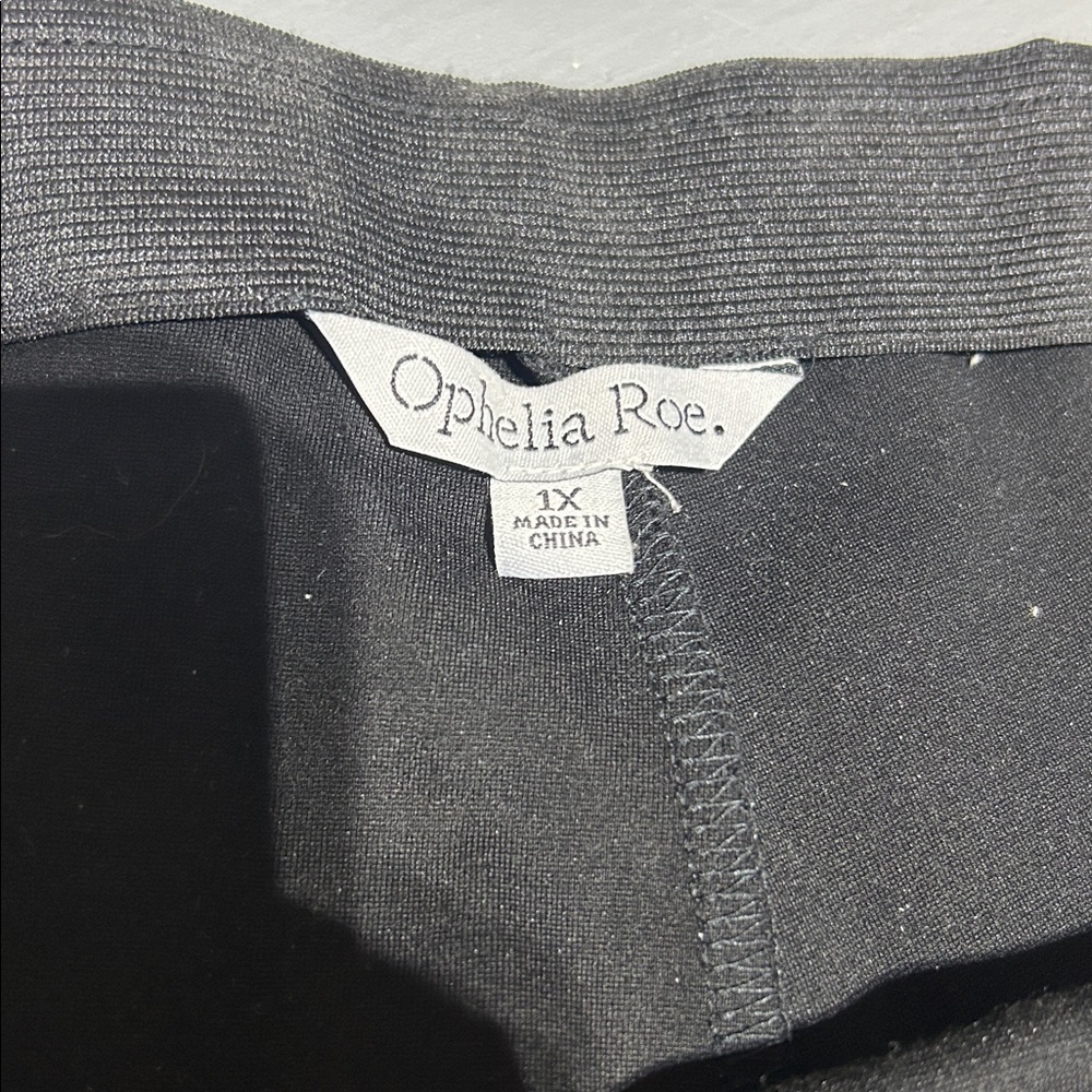 Ophelia Roe Black Pants (Women’s 1X) - Picture 5 of 8